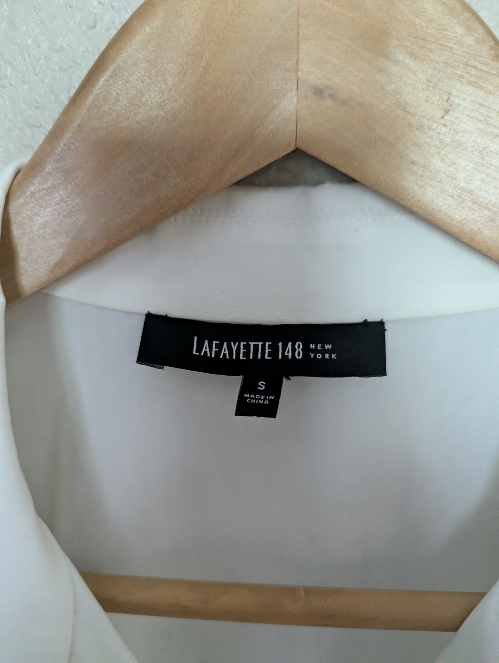 LAFAYETTE 148 New York White Long Sleeve Tunic Blouse Small - Picture 3 of 9